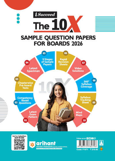 i-Succeed ISC 2026 – Commerce Class 12 | 15 Sample Question Papers | Based on Latest ISC Syllabus | Includes Solved Specimen Paper, 2025 Board Paper & Council-style Answers
