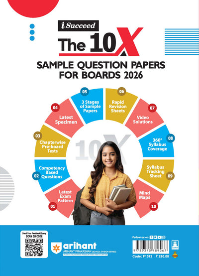 i-Succeed ICSE 2026 – Physics Class 10 | 15 Sample Papers | Based on Latest ICSE Syllabus | Includes Solved Specimen Paper, 2025 Board Paper & Council-style Answers