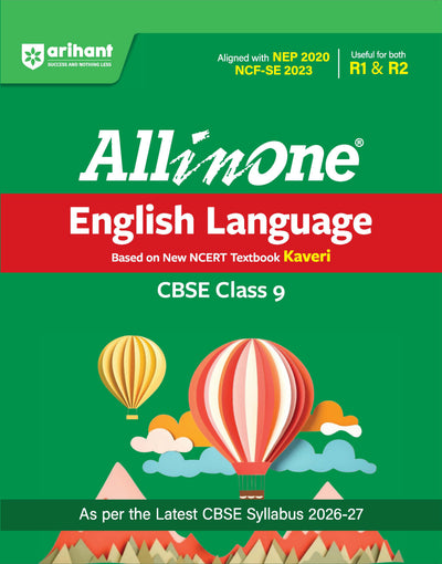 All in OneEnglish Language (Keveri) Class 9 for CBSE Exam 2026-27 | NCERT Based Complete Theory, Practice Exercises, CBQs, A-R, Sample Papers & Mind Maps | Revised Edition as per Latest Syllabus