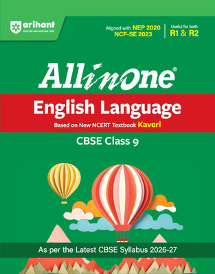 All in One  English Language (Keveri) Class 9 for CBSE Exam 2026-27 | NCERT Based Complete Theory, Practice Exercises, CBQs, A-R, Sample Papers & Mind Maps | Revised Edition as per Latest Syllabus