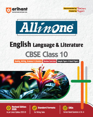 CBSE All in One English Language & Literature Class 10 Exam 2025-26 | Grammar & Literature, Review Exercises, Sample Papers & Board Papers | Revised Edition 2026
