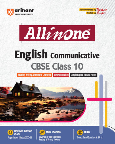 Combo of CBSE All in one Class 10th 2026 | Mathematics, Science, Social Science, English Communicative & Hindi 'B' | With Free 10th Isucceed Sample Paper Ganit | Hindi Medium