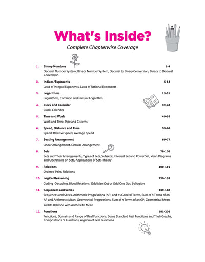All in One Applied Mathematics Class 11 CBSE 2026-27 Table of Contents