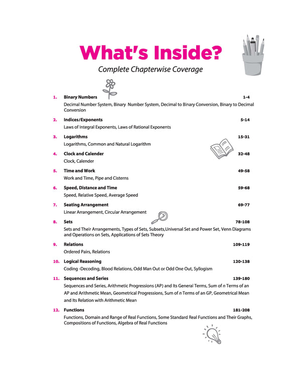 All in One Applied Mathematics Class 11 CBSE 2026-27 Table of Contents