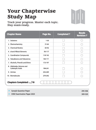 CBSE Chapterwise-Question Bank (2025 - 2016) Chemistry Class 12th Exam | Key Idea, Concept Enhancer & Common Mistakes | English Medium