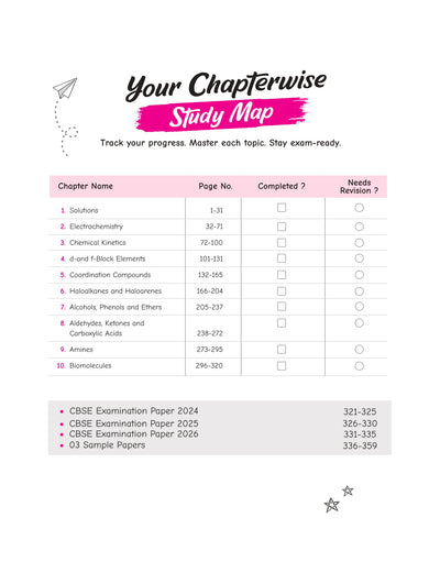 CBSE Chemistry Class 12 Chapterwise Question Bank for Board Exam 2027 | PYQs with Revision Theory, Detailed Solutions, Exam Tips & Sample Papers as per Latest CBSE Syllabus & Exam Pattern