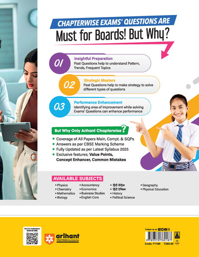 CBSE Chapterwise-Question Bank (2025 - 2016) Bussiness Studies Class 12th Exam | Value Points, Concept Enhancer & Common Mistakes | English Medium