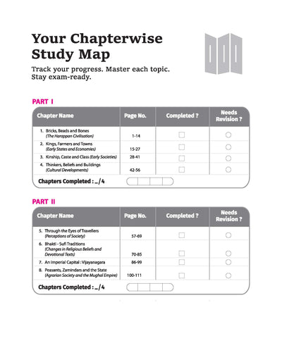 CBSE Chapterwise-Question Bank (2025 - 2016) History Class 12th Exam | Heading Boxes & Other Similar Questions Hints | English Medium
