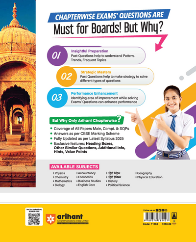 CBSE Chapterwise-Question Bank (2025 - 2016) History Class 12th Exam | Heading Boxes & Other Similar Questions Hints | English Medium