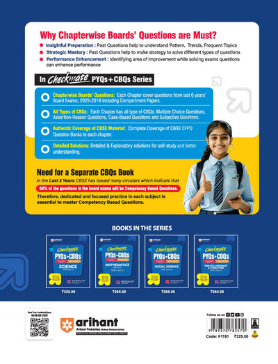 Checkmate CBSE Class 10Science | PYQs & CBQs (Competency Based Questions & Previous Year Question)| Updated Edition 2026