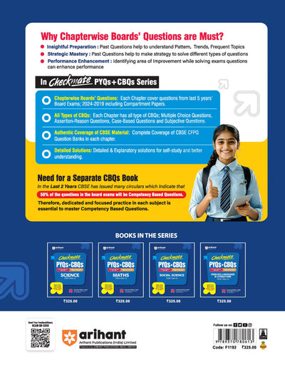 Checkmate CBSE Class 10English Language & Literature | PYQs & CBQs (Competency Based Questions & Previous Year Question)| Updated Edition 2026