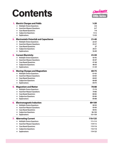 Checkmate CBSE Class 12 Physics Competency Based Questions (CBQs) | Updated Edition 2026