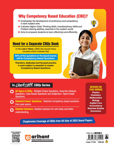 Checkmate CBSE Class 12 Physics Competency Based Questions (CBQs) | Updated Edition 2026