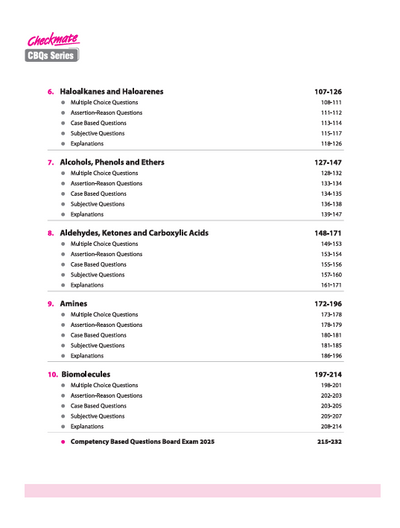 Checkmate CBSE Class 12 Chemistry Competency Based Questions (CBQs) | Updated Edition 2026