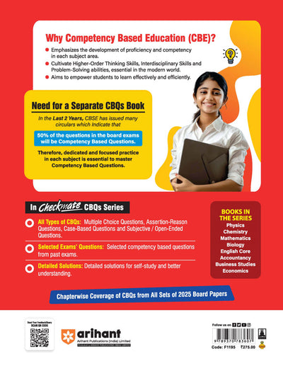 Checkmate CBSE Class 12 Chemistry Competency Based Questions (CBQs) | Updated Edition 2026