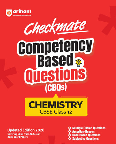 Checkmate CBSE Class 12 Chemistry Competency Based Questions (CBQs) | Updated Edition 2026