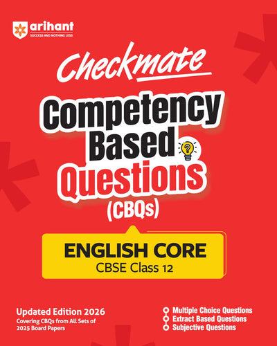 Checkmate CBSE Class 12 English Core Competency Based Questions (CBQs) | Updated Edition 2026
