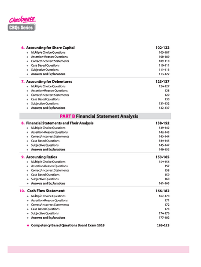 Checkmate CBSE Class 12 Accountancy Competency Based Questions (CBQs) | Updated Edition 2026