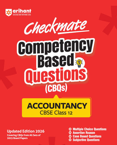 Checkmate CBSE Class 12 Accountancy Competency Based Questions (CBQs) | Updated Edition 2026