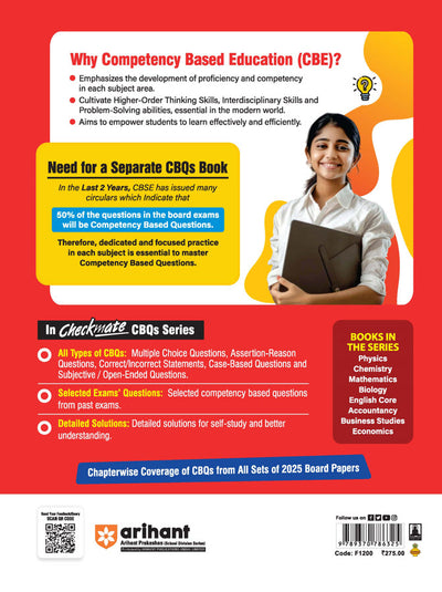 Checkmate CBSE Class 12 Business Studies Competency Based Questions (CBQs) | Updated Edition 2026