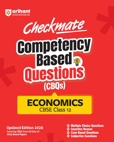 Checkmate CBSE Class 12 Economics Competency Based Questions (CBQs) | Updated Edition 2026