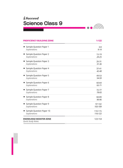i-Succeed CBSE Science Class 9th | 10 Sample Question Papers | For CBSE Exams 2025