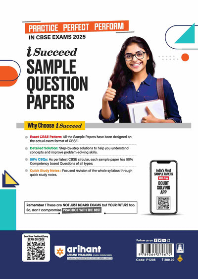 i-Succeed CBSE Science Class 9th | 10 Sample Question Papers | For CBSE Exams 2025