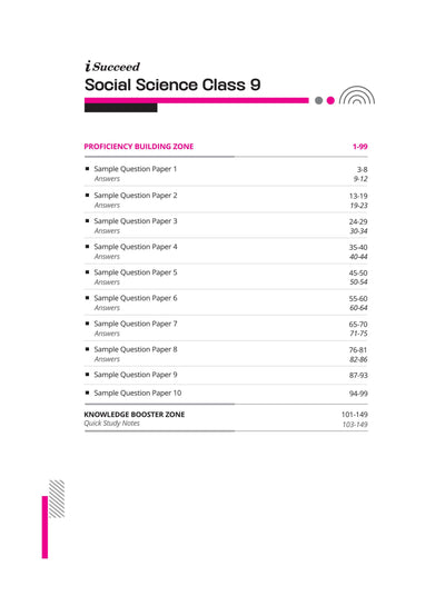i-Succeed CBSE Social Science Class 9th | 10 Sample Question Papers | For CBSE Exams 2025