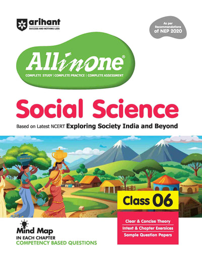Combo ofAll in one Class 6 Exam 2025-26 | Mathematics, Science, Social Science, English, Computer Applications| With Free NCERT Exemplar Science Class 6