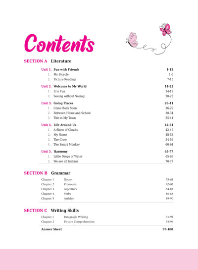 English Workbook Mridang (Class 2) | Based On NCERT Textbook