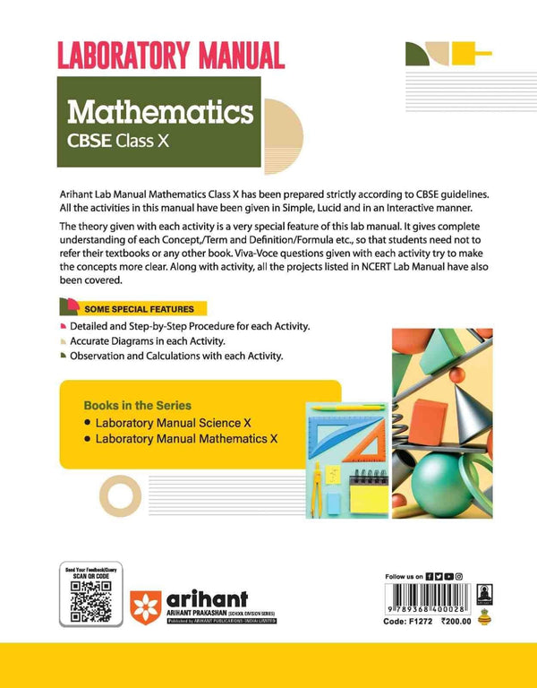 Buy mathematics lab manual class 10 CBSE Book – arihantbooks