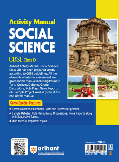 CBSE Activity Manual Social Science Class 9 Exam 2026 | Periodic Test & Project Work