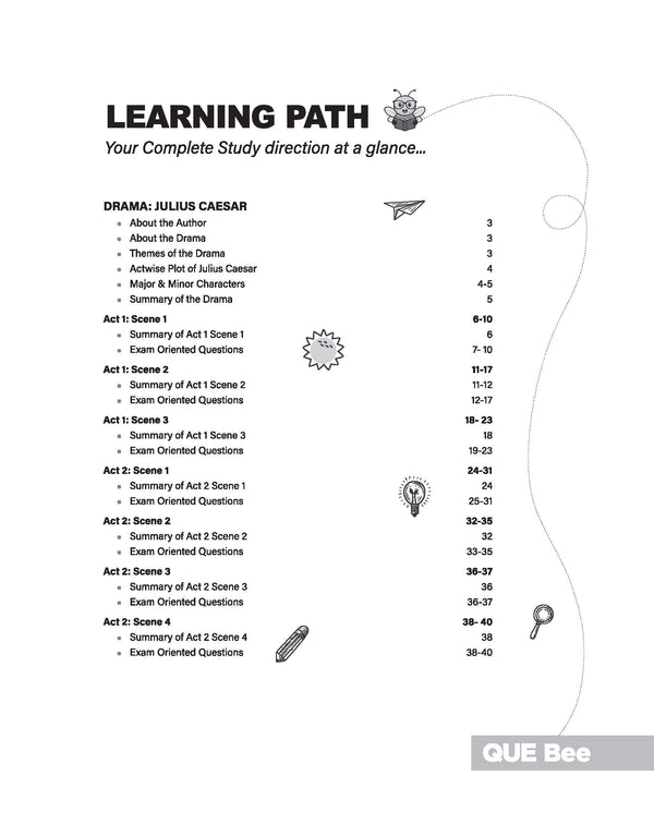 ICSE Literature in English (Paper 2) Class 9 Exam Book | Quick Theory, Exam Pattern Questions & Sample Papers | As per Latest ICSE Syllabus | Que Bee 2nd Edition