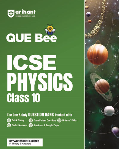ICSE QUE Bee Physics Class 10 Exam 2026 | Quick Theory, Exam Pattern Questions, Speciman & Sample Papers | Key Words Highlighted in Theory & Answer