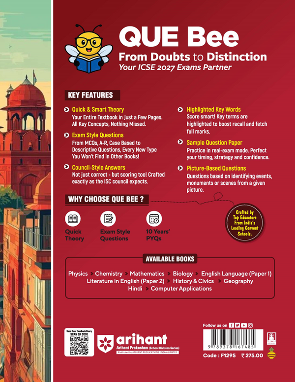 ICSE History & Civics Class 10 Exam | Quick Theory, Exam Pattern Questions & Sample Papers | As per Latest ICSE Syllabus | Que Bee 2nd Edition