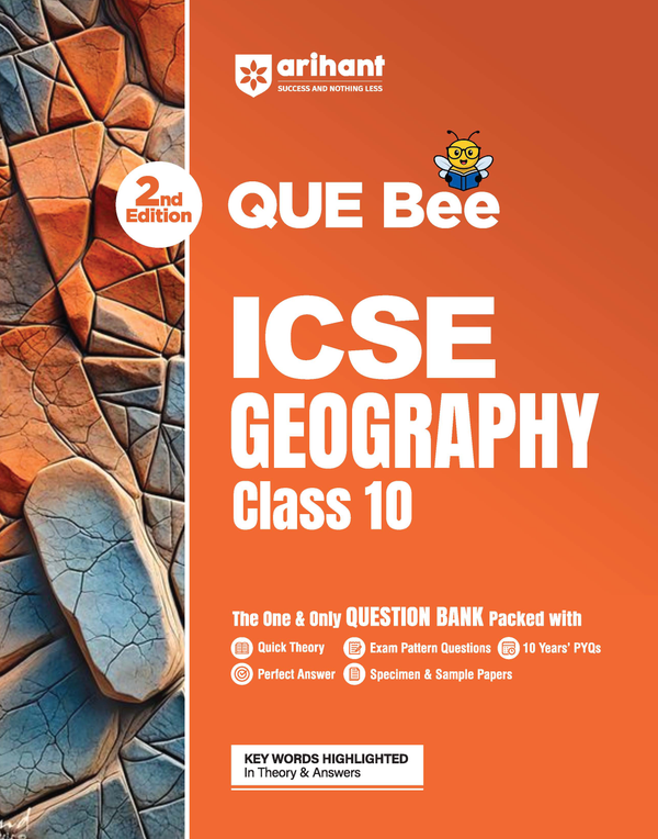 ICSE Geography Class  10 Exam | Quick Theory, Exam Pattern Questions & Sample Papers | As per Latest ICSE Syllabus | Que Bee 2nd Edition