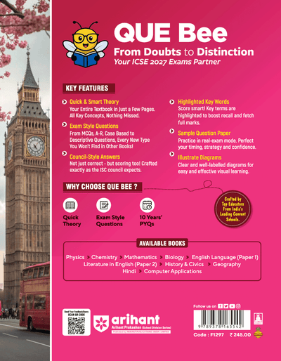 ICSE Literature in English (Paper 2))Class10 Exam | Quick Theory, Exam Pattern Questions & Sample Papers | As per Latest ICSE Syllabus | Que Bee 2nd Edition