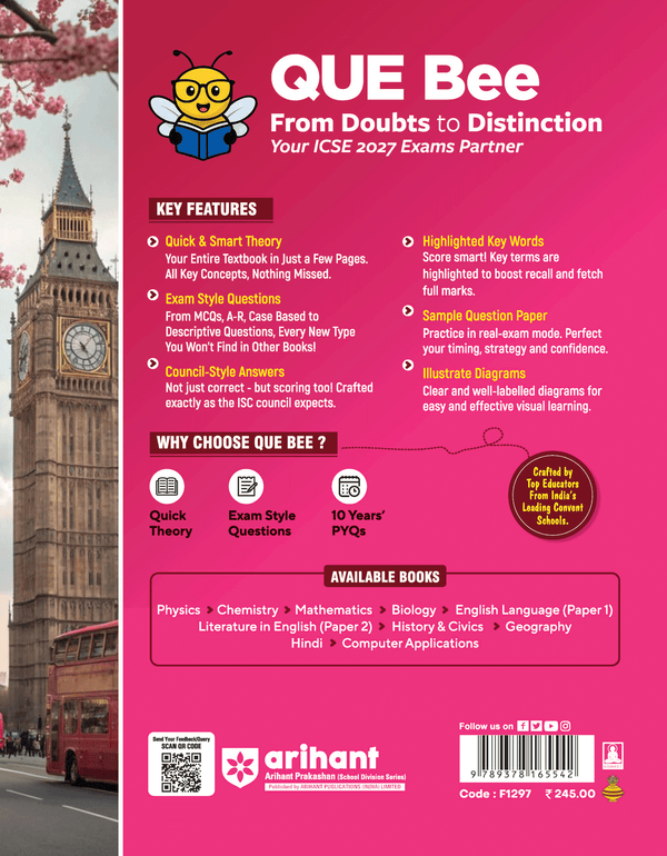 ICSE Literature in English (Paper 2))  Class  10 Exam | Quick Theory, Exam Pattern Questions & Sample Papers | As per Latest ICSE Syllabus | Que Bee 2nd Edition