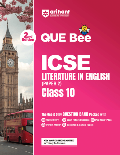 ICSE Literature in English (Paper 2))Class10 Exam | Quick Theory, Exam Pattern Questions & Sample Papers | As per Latest ICSE Syllabus | Que Bee 2nd Edition