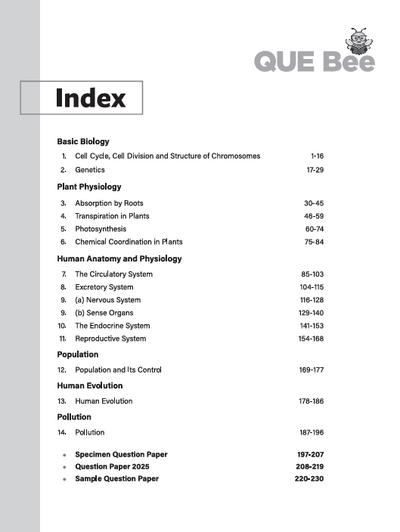 ICSE QUE Bee Biology Class 10 Exam 2026 | Quick Theory, Exam Pattern Questions, 10 years’ PYQs | Key Words Highlighted In Theory & Answers