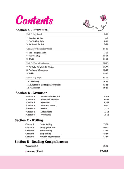 English workbook Santoor Class -4 | Based onNEW NCERT of April, 2025