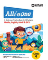 Combo of All in one & Workbook Class 4th 2025 | English, Maths, Environmental Studies & Hindi