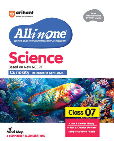 CBSE All in One Science Class 7 Exam 2025-26 | Sample Question Papers, in-text & Chapter Exercise& Clear & Concise Theory | Based on Latest NCERT