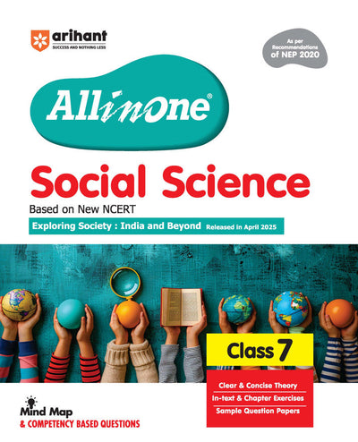 All in One Social Science Class 7 Exam 2025-26 | Sample Question Papers, in-text & Chapter Exercise& Clear & Concise Theory | Based on New NCERT