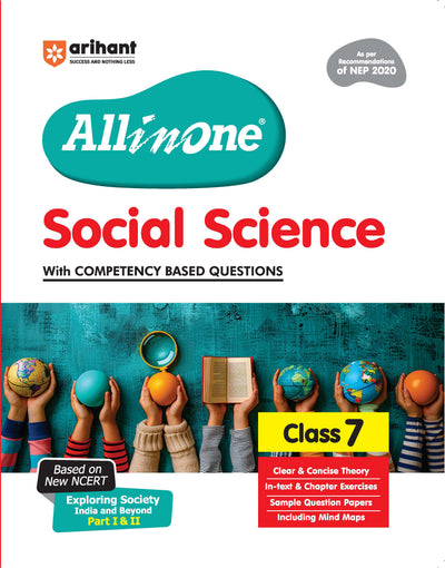 Combo ofAll in one Class 7 Exam 2025-26 | Mathematics, Science, English Core, Social Science, Computer Applications | With Free NCERT Exemplar Science Class 7