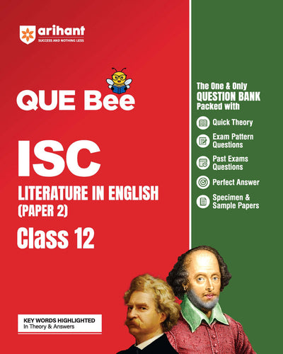 Combo of ISC QUE Bee Class 12th Exam 2026 | Biology, Physics, Chemistry, Maths, English Lit & Computer Sciecne | With Free ISC QUE Bee English Lang. (Paper-1) Class 11 & 12