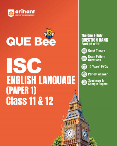 Combo of ISC QUE Bee Class 12th Exam 2026 | Biology, Physics, Chemistry, Maths, English Lit & Computer Sciecne | With Free ISC QUE Bee English Lang. (Paper-1) Class 11 & 12