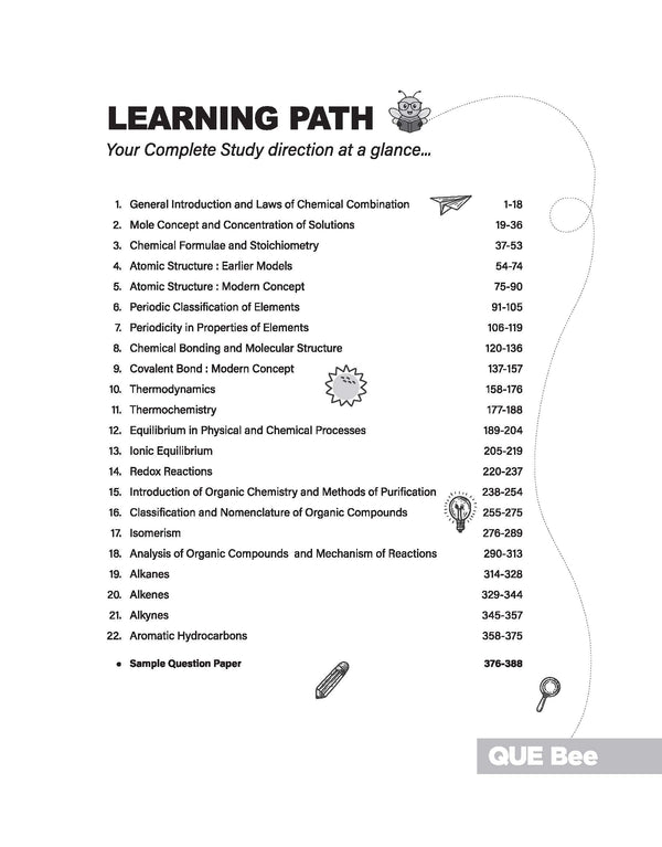 ISC Chemistry Class 11 Exam Book | Quick Theory, Exam Pattern Questions & Sample Papers | As per Latest ICSE Syllabus | Que Bee 2nd Edition