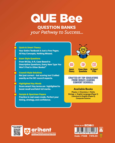 ISC QUE Bee Mathematics Class 11 Exam 2026 | Quick Theory, Exam Pattern Questions, SamplePapers | Key Words Highlighted