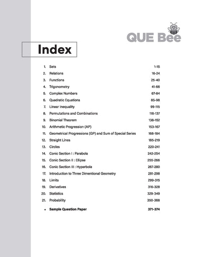 ISC QUE Bee Mathematics Class 11 Exam 2026 | Quick Theory, Exam Pattern Questions, SamplePapers | Key Words Highlighted